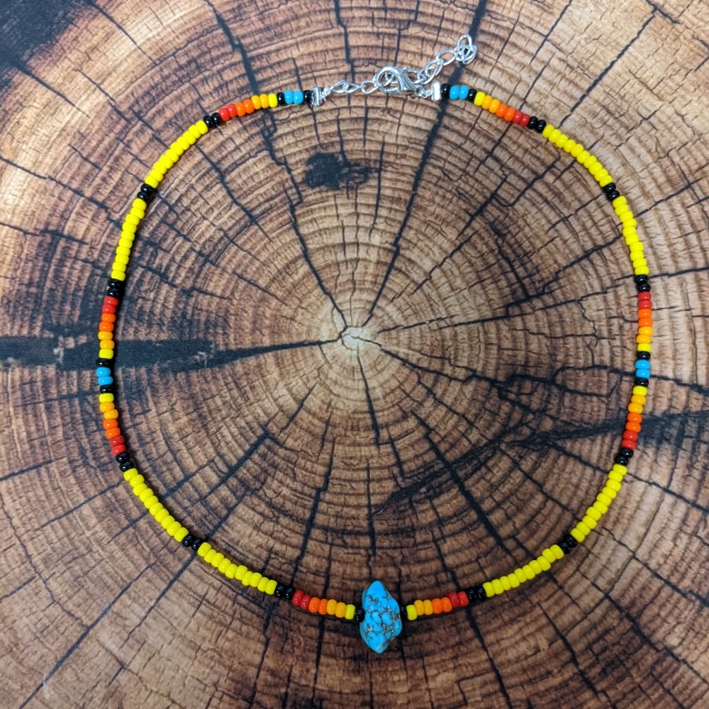 Seed bead choker